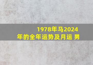 1978年马2024年的全年运势及月运 男